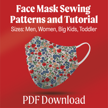 Load image into Gallery viewer, Face Mask Sewing Pattern
