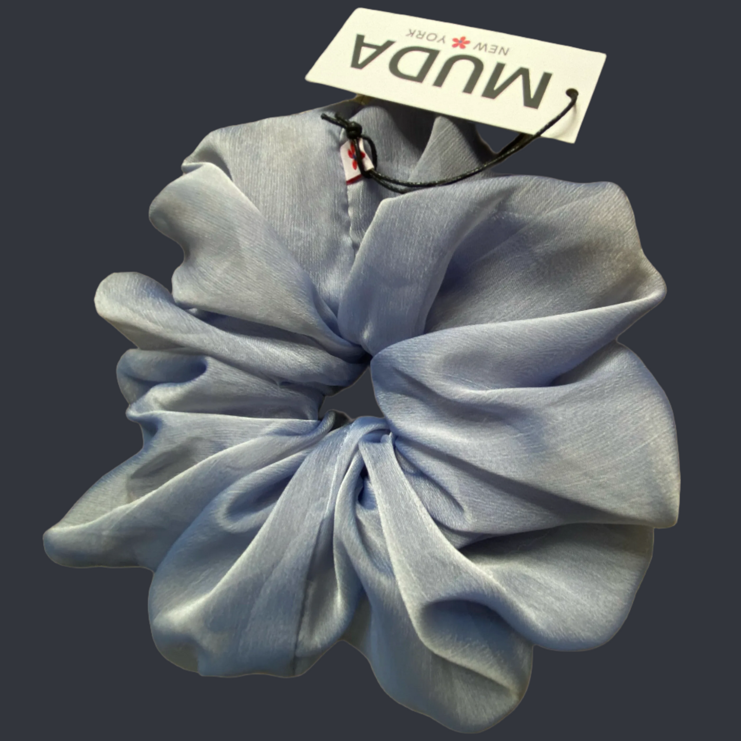 Light Blue Chiffon Scrunchie